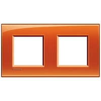Рамка 2-м LivingLight прямоугол. оранж. Leg BTC LNA4802M2OD Legrand