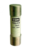 Вставка плавкая ПВЦ-С3 14х51 aR (быстродействующая) 10А | SQ0729-0048 TDM ELECTRIC