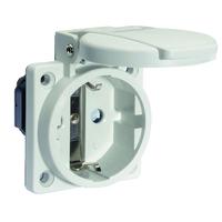 Розетка панельная Schuko фланец 50х50 IP54 QC 16A 250V серая I 7110009-Bals Bals