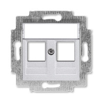 Накладка с суппортом Levit для информационных разъемов серебр. ABB 2CHH291018A4070