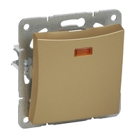 Механизм переключателя 1-кл. СП Дуэт 10А шампань SchE WDE000463 Schneider Electric