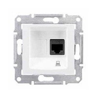 Розетка компьютерная 1-м СП Sedna RJ45 кат.5E UTP неэкранир. механизм бел. SchE SDN4300121 Schneider Electric
