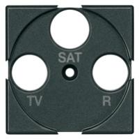 Панель лицевая для роз. TV + FM SAT Axolute антрацит Leg BTC HS4207 Legrand
