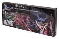 Клавиатура 710G BLACK DEATH черн./сер. USB Multimedia for gamer LED ОКЛИК 476393