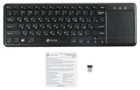 Клавиатура 830ST черн. USB беспроводная slim Multimedia Touch ОКЛИК 1011937