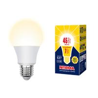 Лампа светодиодная LED-A60-7W/3000K/E27/FR/NR Norma 7Вт матовая 3000К тепл. бел. E27 (упак. картон) Volpe UL-00005619 Uniel