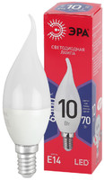 Лампа светодиодная LED BXS-10W-865-E14 R (диод, свеча на ветру, 10Вт, хол, E14) (10/100/2800) ЭРА (Энергия света) Б0045343