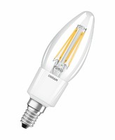 Лампа светодиодная филаментная PARATHOM CL B FIL 60 non-dim 5.5W/827 5.5Вт 2700К тепл. бел. E14 806лм угол пучка 300град. 220-240В (замена 60Вт) прозр. стекло OSRAM 4058075591011