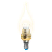 Лампа светодиодная LED-CW37P-5Вт/WW/E14/CL Uniel 10059