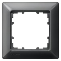 Рамка 1 пост 80X80мм черный металлик DELTA LINE Siemens 5TG2551-6