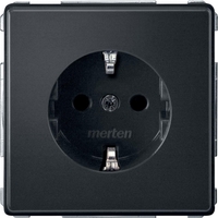 Механизм розетки Schuko со шторками антрацит - MTN2300-7214 Schneider Electric