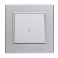 Переключатель проходной 1-кл. СП Karea 10А IP20 сереб. Makel 56065005