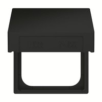 Промежуточное кольцо с откидной крышкой для накладок 55x55 мм, IP44, Future/Axcent/Carat/Династия, черный бархат | 2CKA001719A0223 ABB