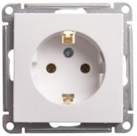 Розетка 1-м СП W59 16А IP20 с заземл. без защ. шторок механизм бел. SchE RS16-154-1-86 Schneider Electric