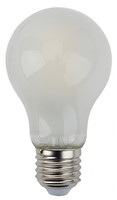 Лампа светодиодная F-LED A60-15W-827-E27 frost (филамент, груша мат., 15Вт, нейтр, Е27) (10/100/1500) ЭРА (Энергия света) Б0046982