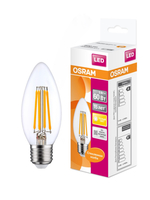 Светодиодная филаментная лампа LED STAR Classic B 5W, прозрачная колба, Е27 LSCLB60 CL 5W/827 230V FILE2710X1RU | 4058075212398 Osram