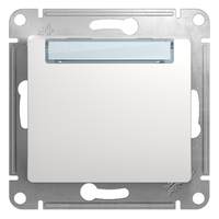 Механизм кнопки нажимного 1-кл. СП Glossa 10А IP20 (сх. 1) с табличкой бел. SchE GSL000119 Schneider Electric