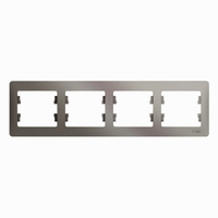Рамка 4-м Glossa горизонт. платина SchE GSL001204 Schneider Electric