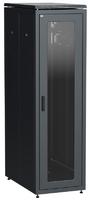 Шкаф напольный сетевой 19 LINEA N 47U 800х1000мм стеклянная передняя дверь, задняя перфорированная черный - LN05-47U81-GP IEK (ИЭК)