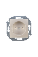 Розетка 1-м СП Simon15 16А IP20 250В без заземл. винт. клеммы механизм шампань Simon 1591431-034