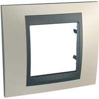 Рамка 1-м Unica Top опал/графит SchE MGU66.002.295 Schneider Electric