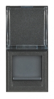 Розетка компьютерная Axolute RJ45 FTP CAT.6 110 антрацит Leg BTC HS4262C6S Legrand