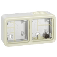 Коробка установочная ОП 2-м Plexo горизонт. бел. Leg 069690 Legrand