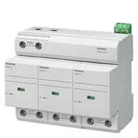 Разрядник молниезащиты тип 1 REQUIREMENT категория B UC 350V PLUG-IN 3п красный Siemens 5SD7413-1