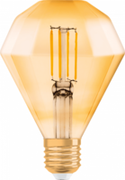 Лампа светодиодная LED 4,5W Е27 Vintage 1906 CL DIAMOND,филамент,GOLD (замена 40Вт)золотистая,теплый Osram - 4058075091955