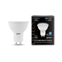 Лампа светодиодная LED 5 Вт 530 Лм 4100К белая GU10 MR16 Black Gauss - 101506205