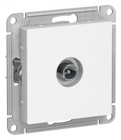 Розетка телевизионная проходная TV AtlasDesign 4дБ механизм бел. SchE ATN000192 Schneider Electric