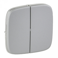 Панель лицевая Valena Allure для 2-кл. выкл. алюм. Leg 755027 Legrand