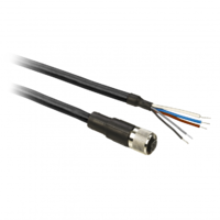 Кабель с коннектором М12 5-pin 2м разъем прямой SchE XZCP11V12L2 Schneider Electric