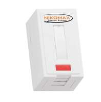 Розетка 1 порт кат.6 (класс E) 250МГц RJ45/8P8C FT-TOOL/110/KRONE T568A/B неэкран. со шторкой бел. NIKOMAX NMC-WO1UE2-FT-ST-WT NIKOMAX/NIKOLAN