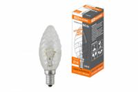 Лампа накаливания ЛОН 60Вт E14 230В свеча витая прозрачная | SQ0332-0014 TDM ELECTRIC