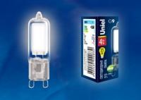 Лампа светодиодная LED-JCD-4W/NW/G9/CL GLZ01TR 4Вт прозрачная 4000К нейтр. бел. G9 (упак. картон) Uniel UL-00001814