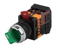Переключатель АNСLR-22-3 на 3 фикс.полож.зеленый неон/240В I-O 1з+1р (10/400/3200) | Б0045683 ЭРА (Энергия света)