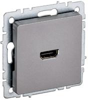 Розетка СП BRITE HDMI РHDMI-0-БрС сталь IEK BR-H10-K46 (ИЭК)