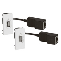 Усилитель USB 1мод. Mosaic бел. Leg 078748 Legrand