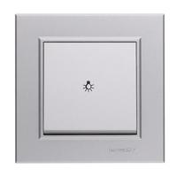 Кнопка таймера 1-кл. СП Karea 10А IP20 серебр. Makel 56065004