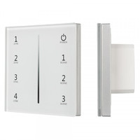 Панель Sens SMART-P29-DIM White (230V, 4 зоны, 2.4G) (ARL, IP20 Пластик, 5 лет) Arlight 027103