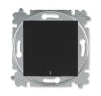 Выключатель 1-кл. СП Levit IP20 с подсветкой антрацит/дым. черн. ABB 2CHH590146A6063