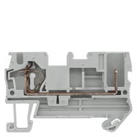 HYBRID FEED-THROUGH TERMINAL, PLUG AND SPRING CONNECTION, SECTION 0.08 - 4 MM2, WIDTH 6.2 MM, COLOR: GRAY Siemens 8WH5100-2KG00