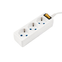 Удлинитель 3 гнезда, 1.5 м, 3х0.75 кв.мм, с/з, белый | 11-7204 PROconnect REXANT