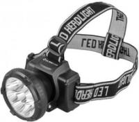 Фонарь налобный аккумуляторный LED 5363 (220В 9LED 2 режима черн.) Ultraflash 11257