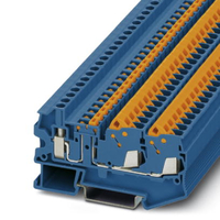 Клеммы с ножевыми размыкателями QTCU 2,5-TWIN-MT BU | 3050317 Phoenix Contact