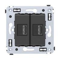 Устройство зарядное USB СП Avanti "Черный матовый" DKC 4412543 (ДКС)
