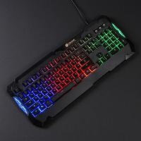 Клавиатура 721G SHERIFF черн. USB Multimedia for gamer LED ОКЛИК 1067213