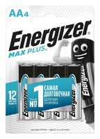 Батарейка Energizer Max Plus AA (LR6) алкалиновая 4 шт.