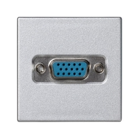 Плата с разъемом VGA "мама" (15 конт.) винты 45х45мм алюм. Simon Connect K100B-8
